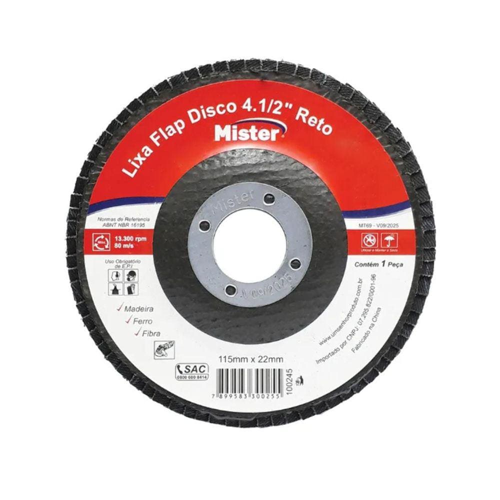 Disco Mister Lixa Flap 4.1/2 Reto Gr 60