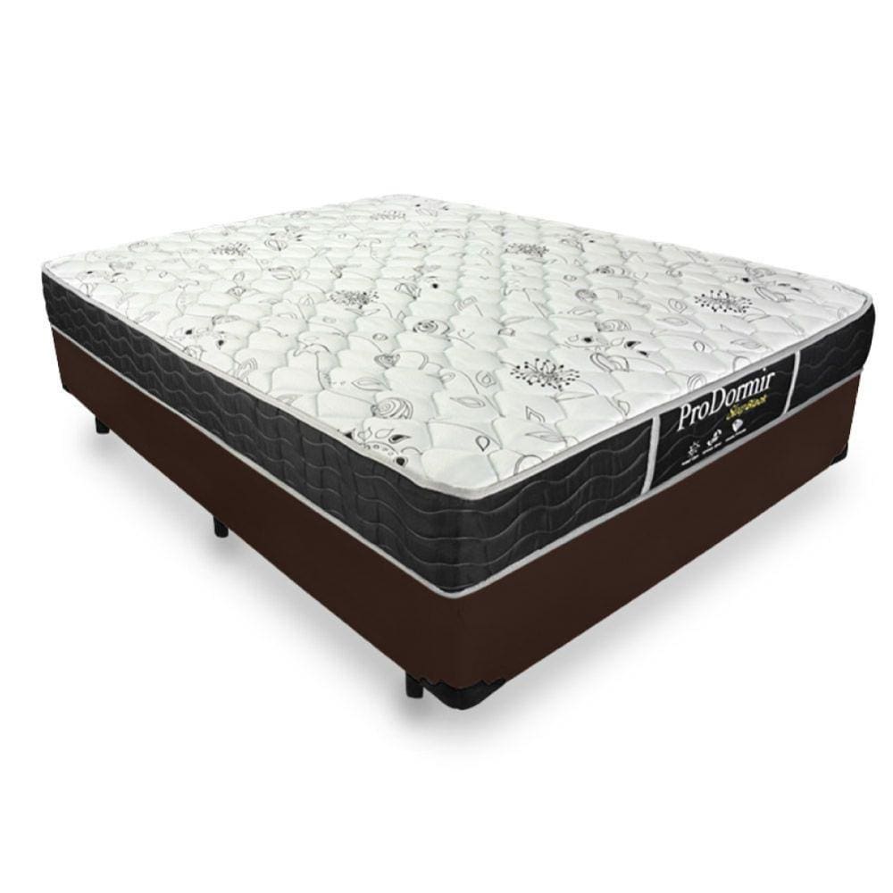 Cama Box Viúva + Colchão De Molas - Probel - Prodormir Sleep Black 128x188x57cm