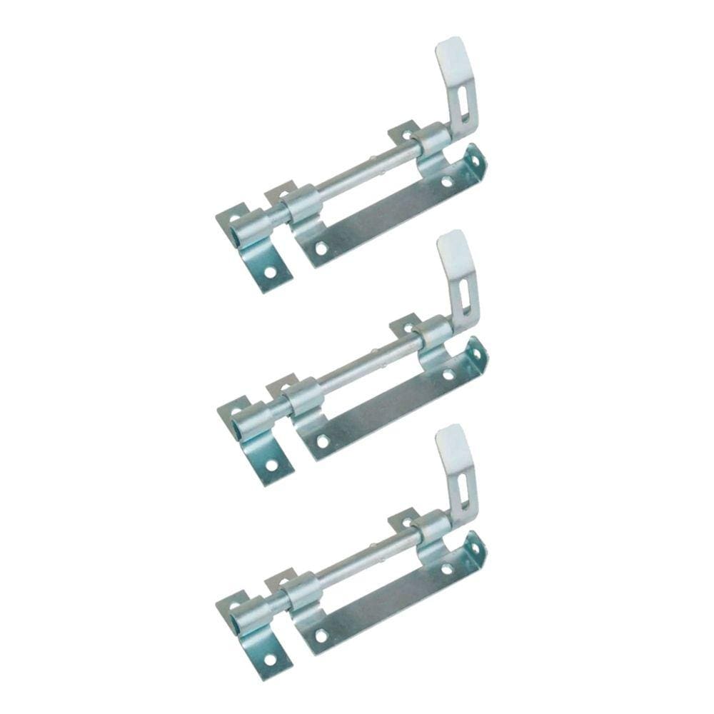 Kit 3 Trinco Ferrolho Para Portão Porteira Aço Zincado 180mm