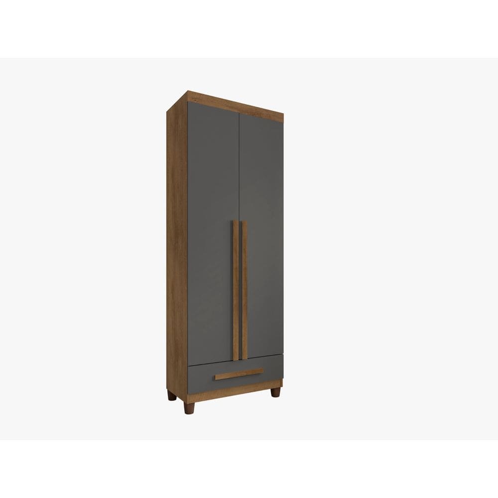 Roupeiro Dubai Organizador 2 Portas 1 Gaveta – Grafite