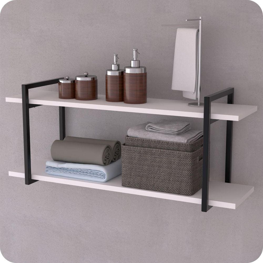 Prateleira Estilo Industrial Banheiro Parede GND PB 80cm