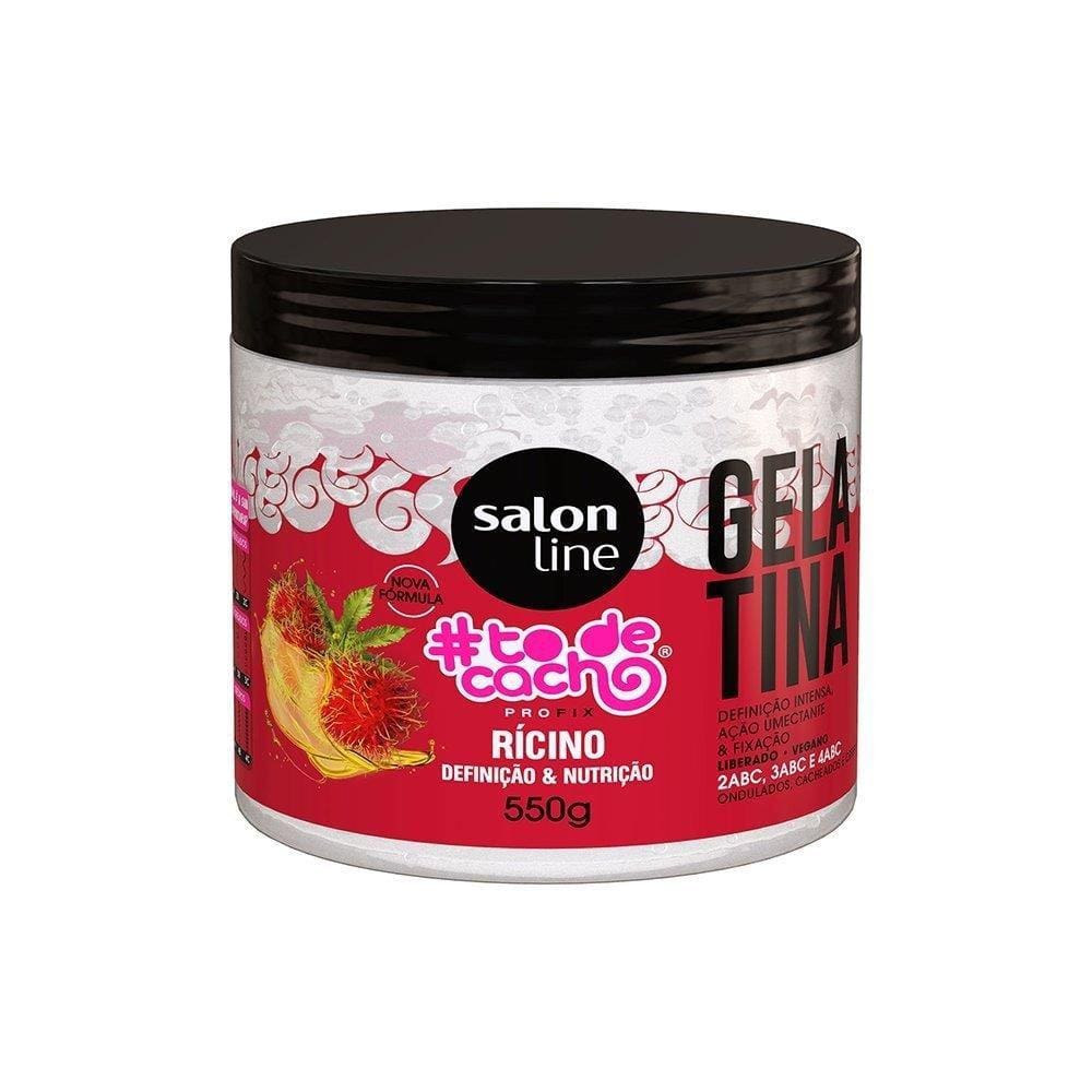 Gelatina Capilar Salon Line Tô de Cachos Ricino 550g