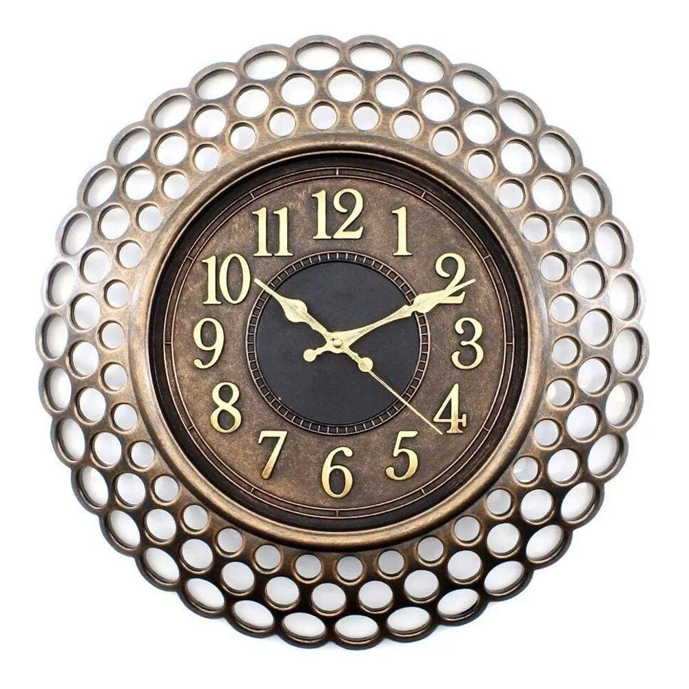 Relógio de Parede - Redondo - Decorado Retro - 40cm