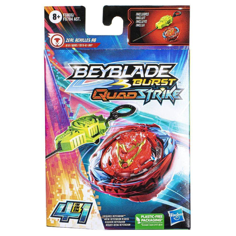 Beyblade Burst Quadstrike Zeal Achilles A8 | Extra