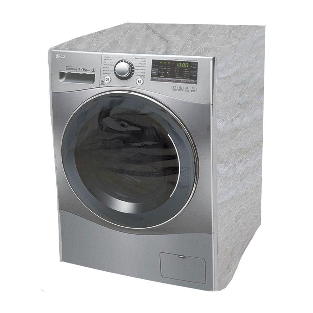 Capa Maquina Lava E Seca LG 11kg Wd11wp6(a) Abertura Frontal Ziper Cinza