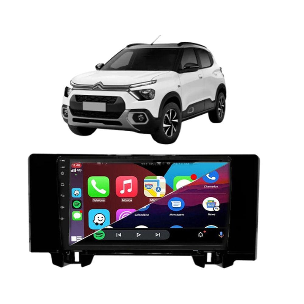 kit Multimídia C3 2023 CarPlay AndroidAuto 9 Pol TayTech