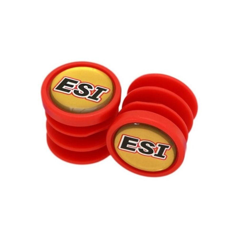 Tampa de Guidao Esi Grips Plug Ponta de Manopla Vermelho