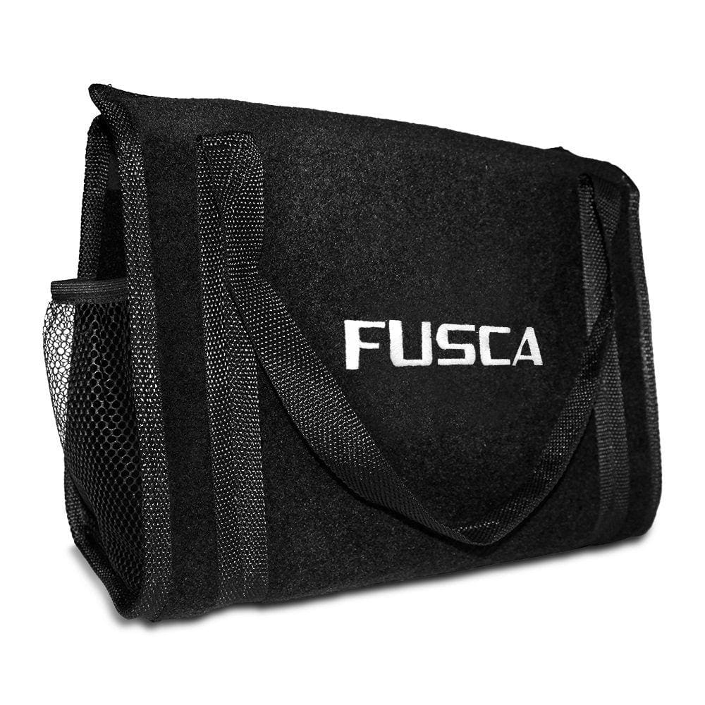 Bolsa Organizadora Porta Malas Logo Fusca 1970 a 1995 Bordado Carpete Preto para Ferramentas