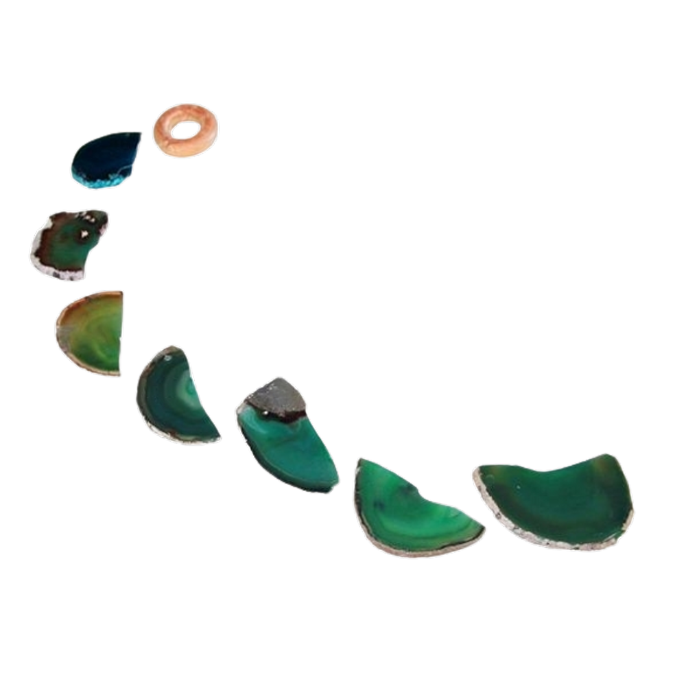 Mensageiro dos Ventos Chapa de Agata Verde Paz eCalma APTO