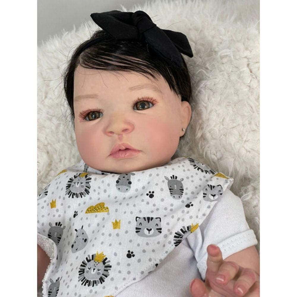 Bebê Reborn Boneca Menina Realista Pode Tomar Banho