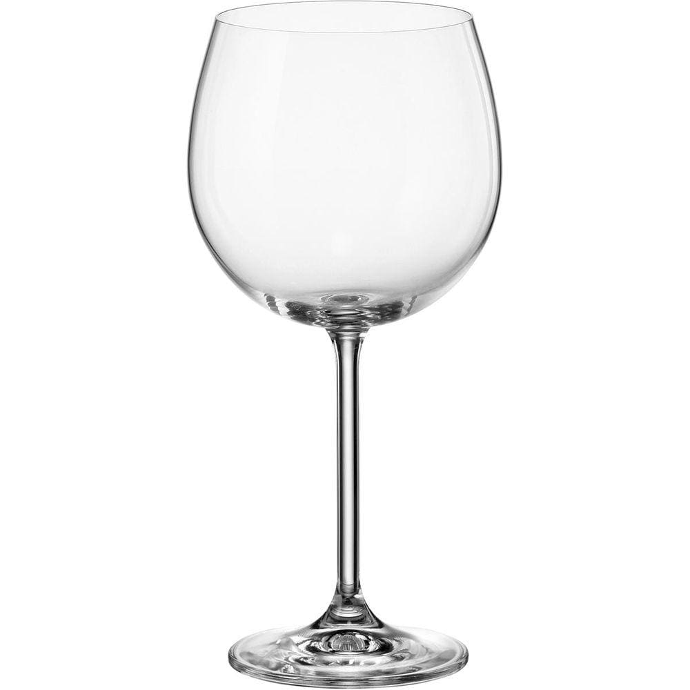 BOHEMIA NATALIA MAXIMA TAÇA VINHO 22x10x10cm 570ml CRISTAL TRANSP 6PÇ