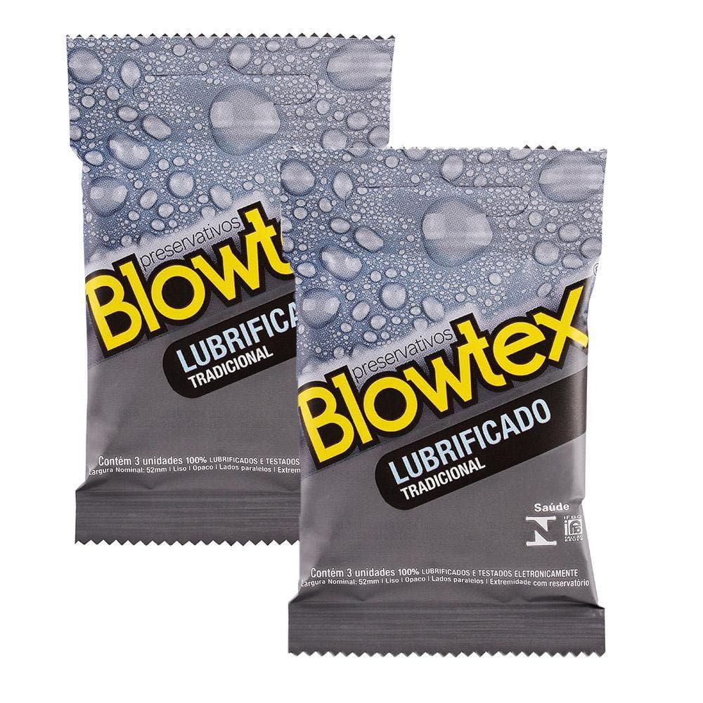 Kit 2 Pacotes Preservativo Blowtex Lubrificado C/ 3 Unidades Cada