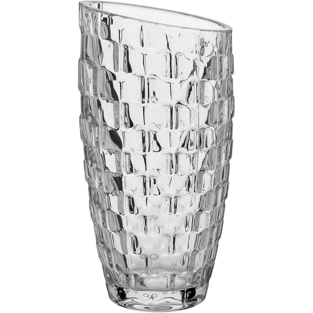 VASO 19x9x9cm VIDRO TRANSP