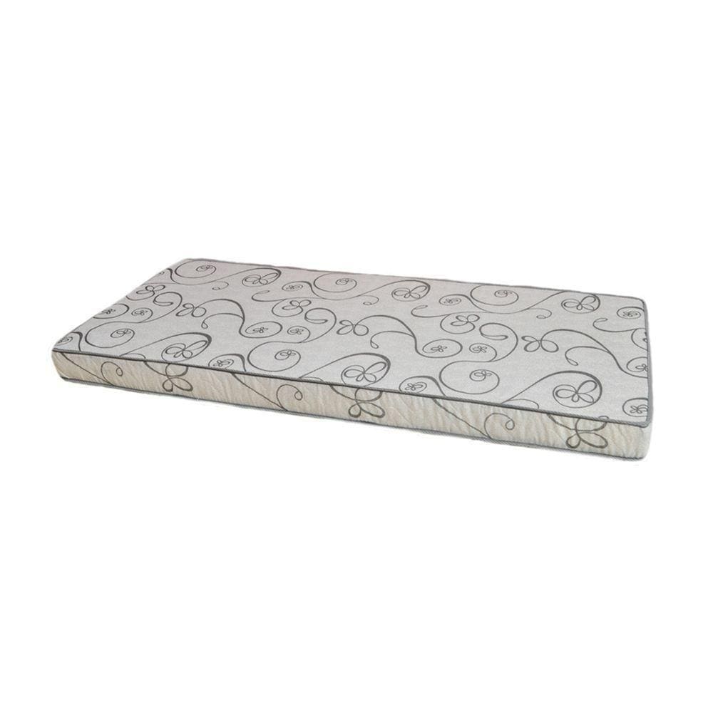 Colchão Solteiro Liso Espuma D20 188X88X12 Cm Branco