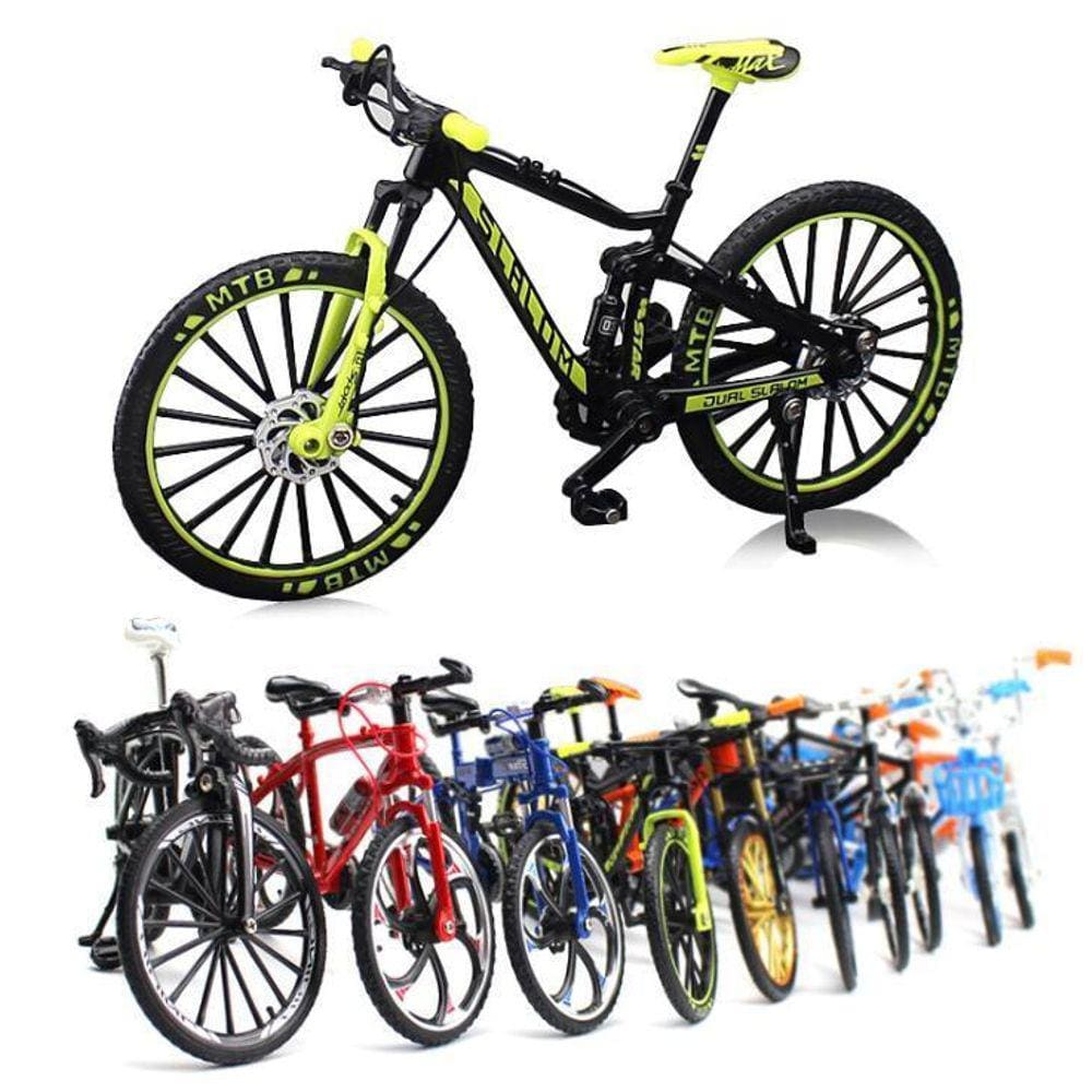 Bicicleta Miniatura Fashion Rosa Escala 1:10 Bike Decoração