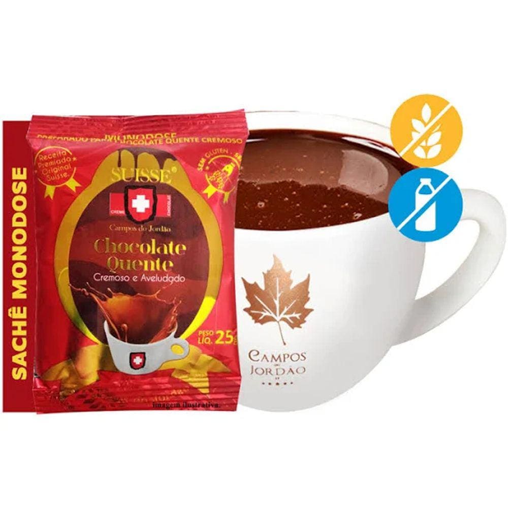 Kit Chocolate Quente Cremoso Suisse - 10 Monodoses De 25G