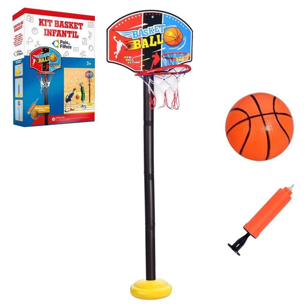 Basquete Royals Com Pedestal + Bola E Bomba 115Cm