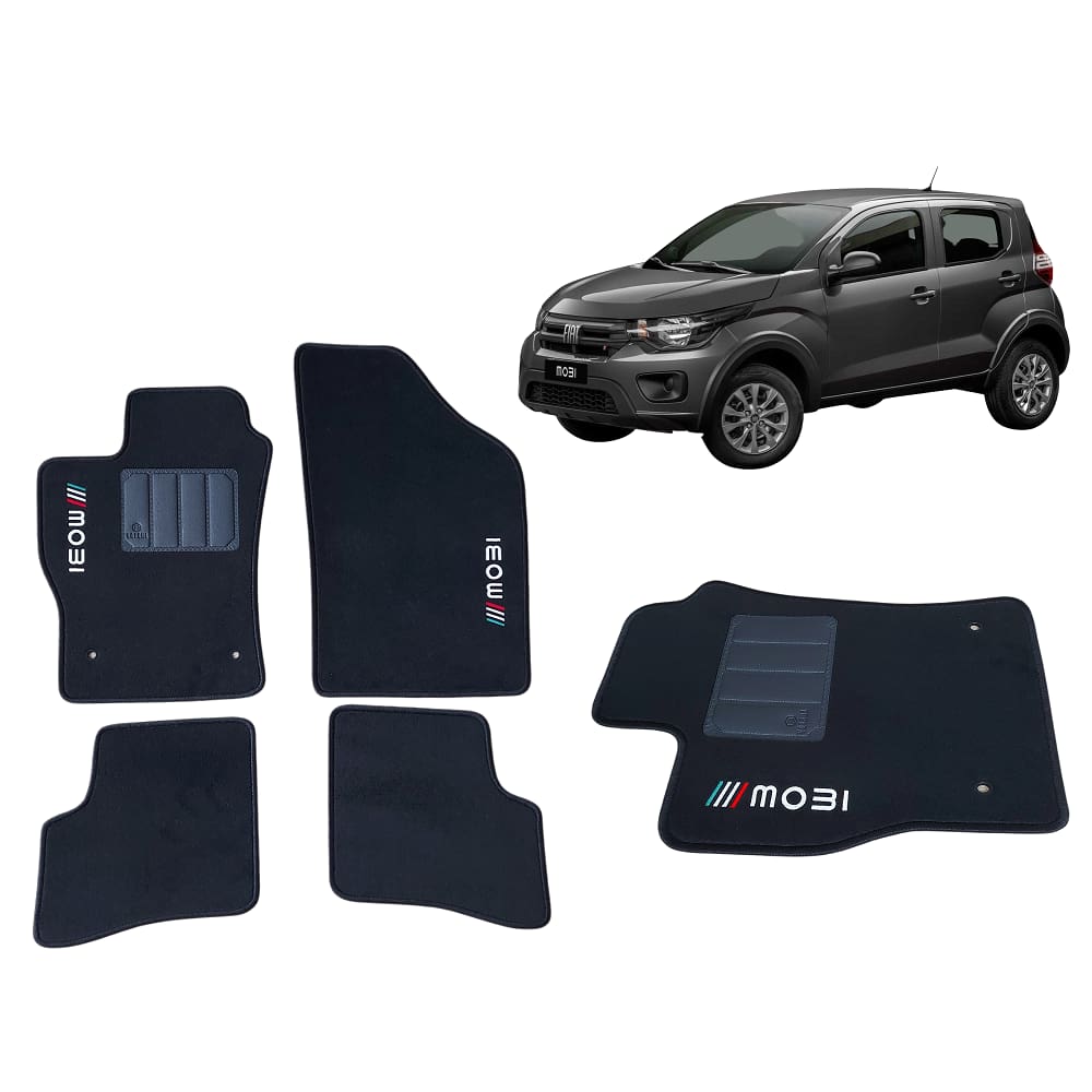 Tapete Carpete 5Mm Fiat Mobi 2021 2022 2023