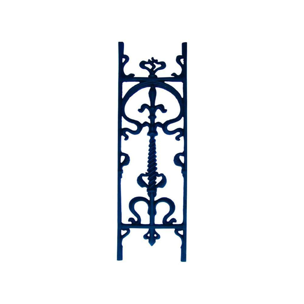 Grade Ferro Fundido Bombê Reta Sacada Varanda Escada 80x24cm