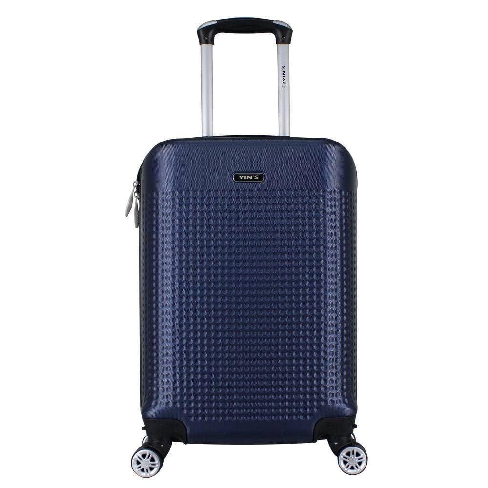 Mala de Bordo Abs YS21112 Cadeado Integrado Rodas 360º Azul Marinho Yins