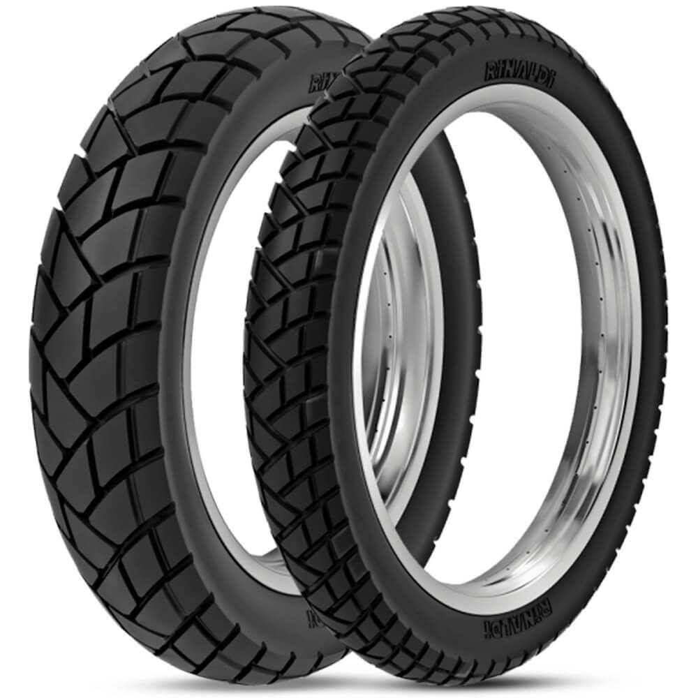 Par Pneu Moto Rinaldi 130/80-18 66p R34 90/90-21 54s R34