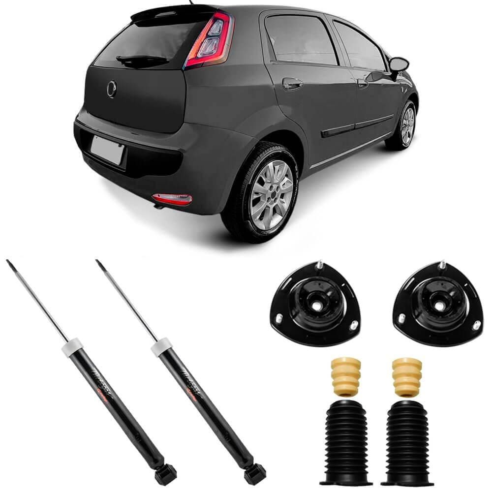 2 Amortecedor Punto Traseiro + Kit Original Cofap