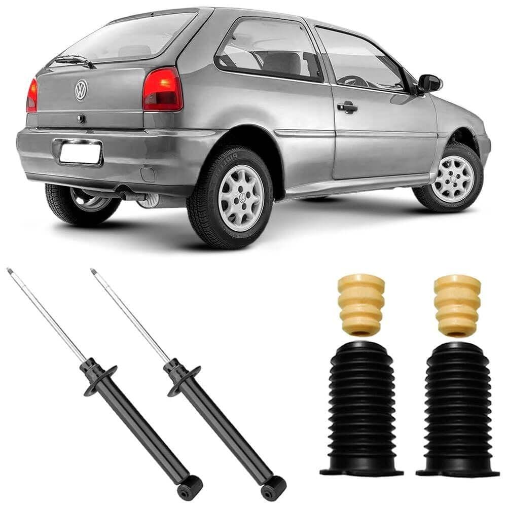 2 Amortecedor Gol G294 A 2003 Traseiro + Kit Original Nakata