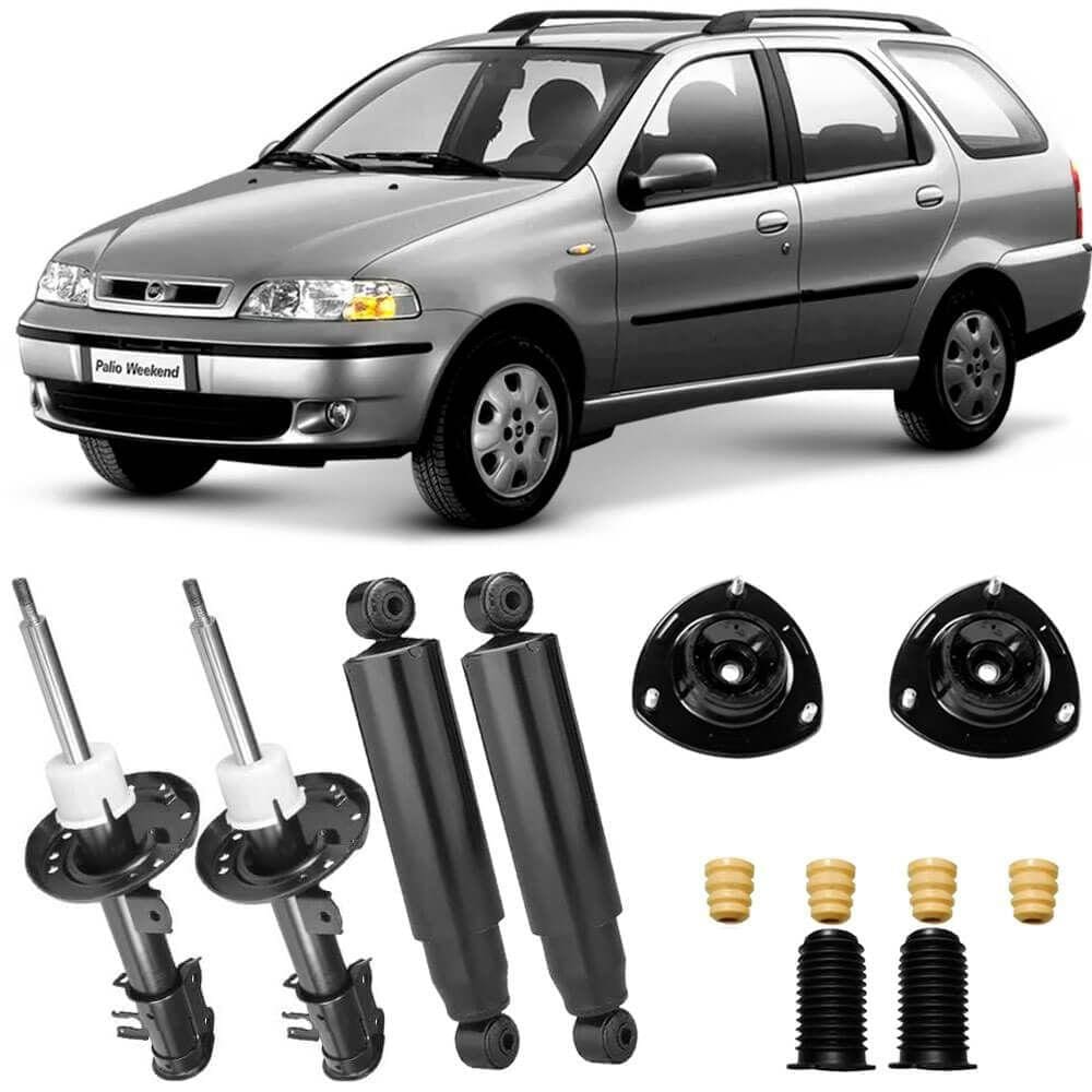 4 Amortecedor Palio Weekend 97 A 98 Dianteiro Traseiro E Kit