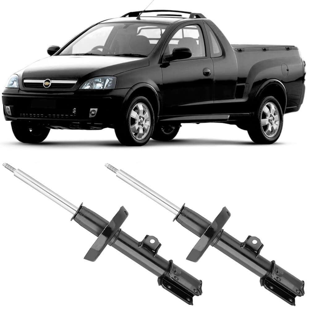 2 Amortecedor Chevrolet Montana 2004 a 2010 Dianteiro Passageiro Nakata