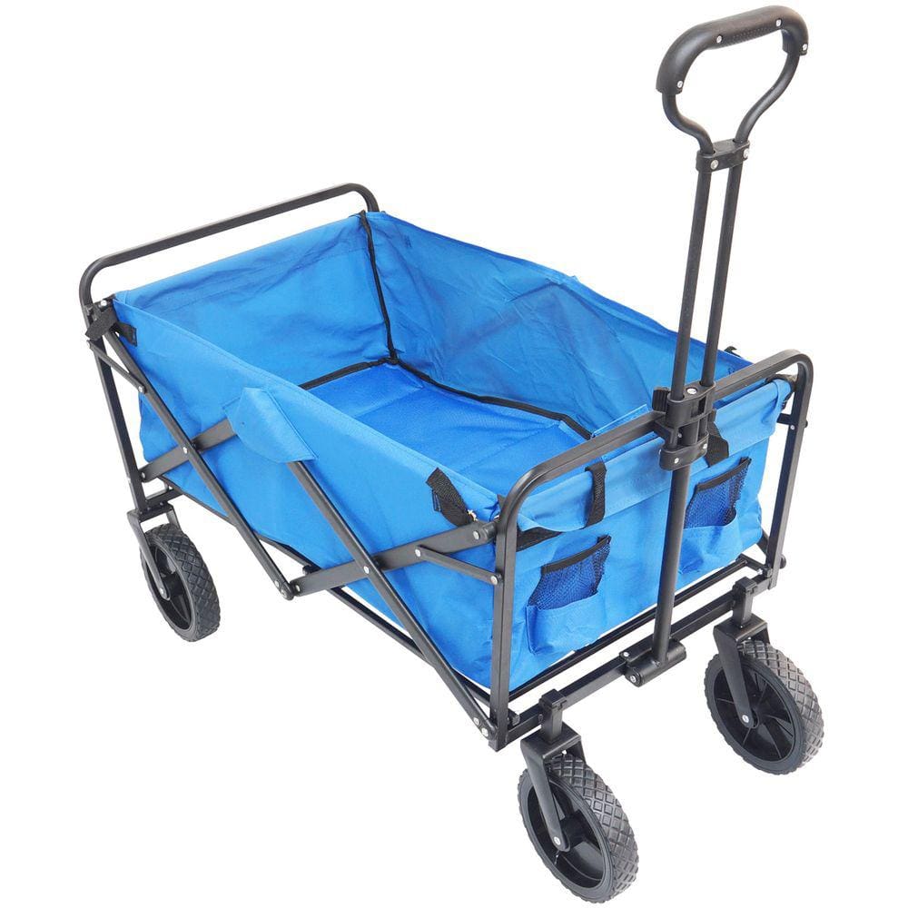 Carrinho Dobrável Articulado Transporte Camping Praia Pesca Até 80 Kg Importway Iwcdca