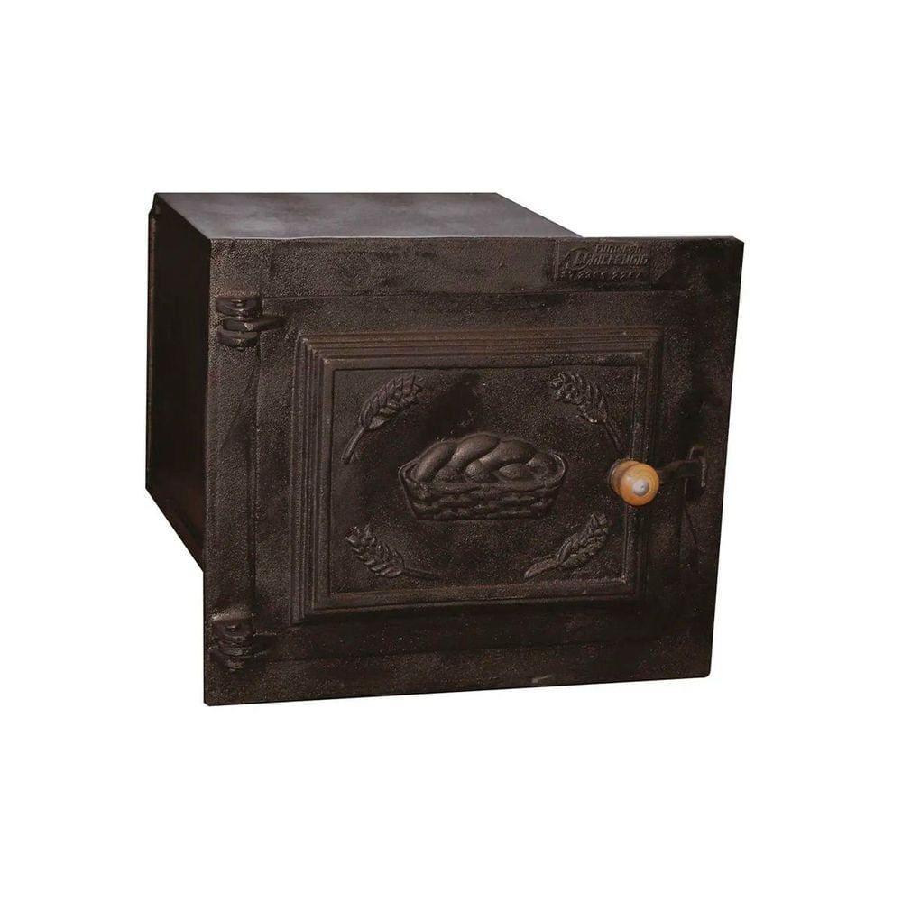 Forno Ferro Fogão a Lenha Pequeno Porta de Ferro 50x35x30cm