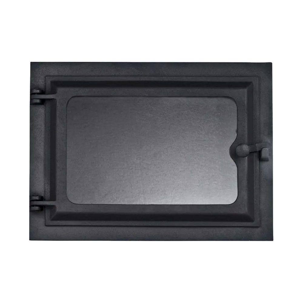 Porta Forno Ferro Fundido Com Vidro 28,5x33,5cm