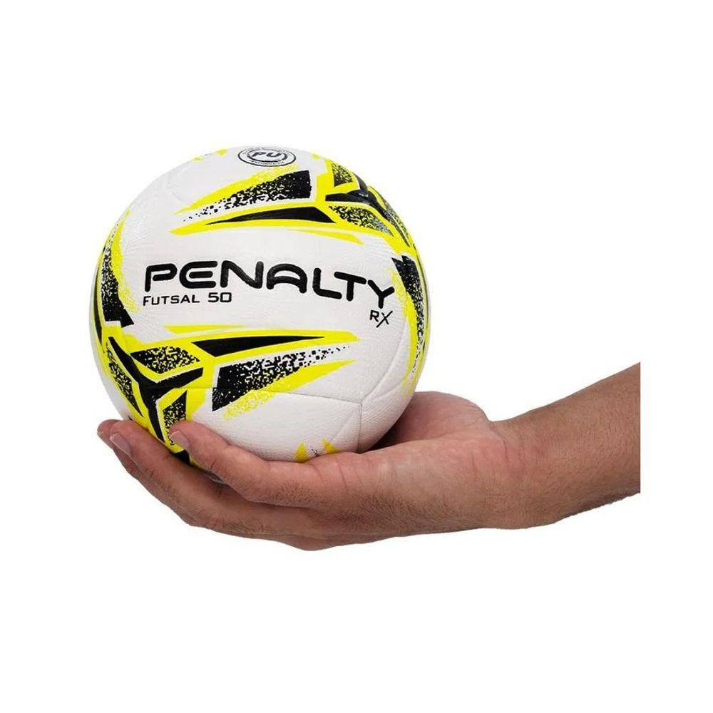Bola de Futsal Infantil Penalty Sub 7/9 RX 50 XXIII - Branco+Amarelo