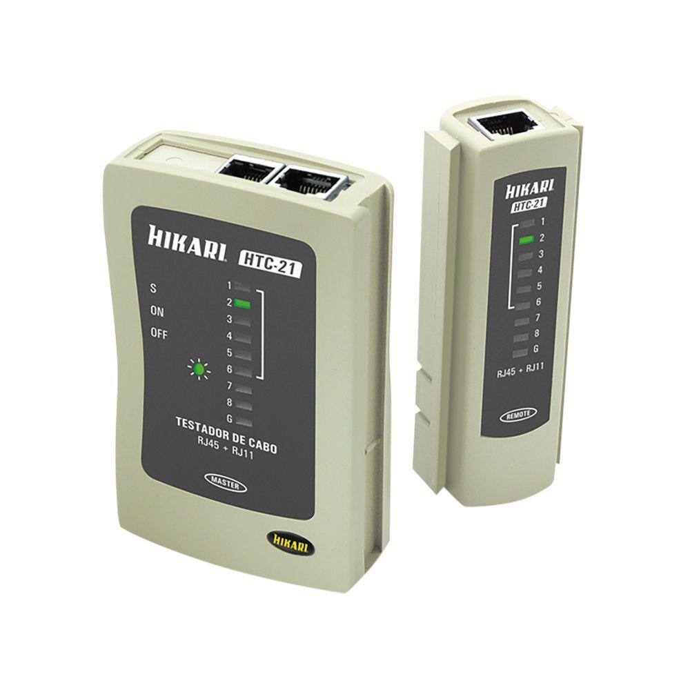 Testador de Cabos RJ45/RJ11 HTC-31