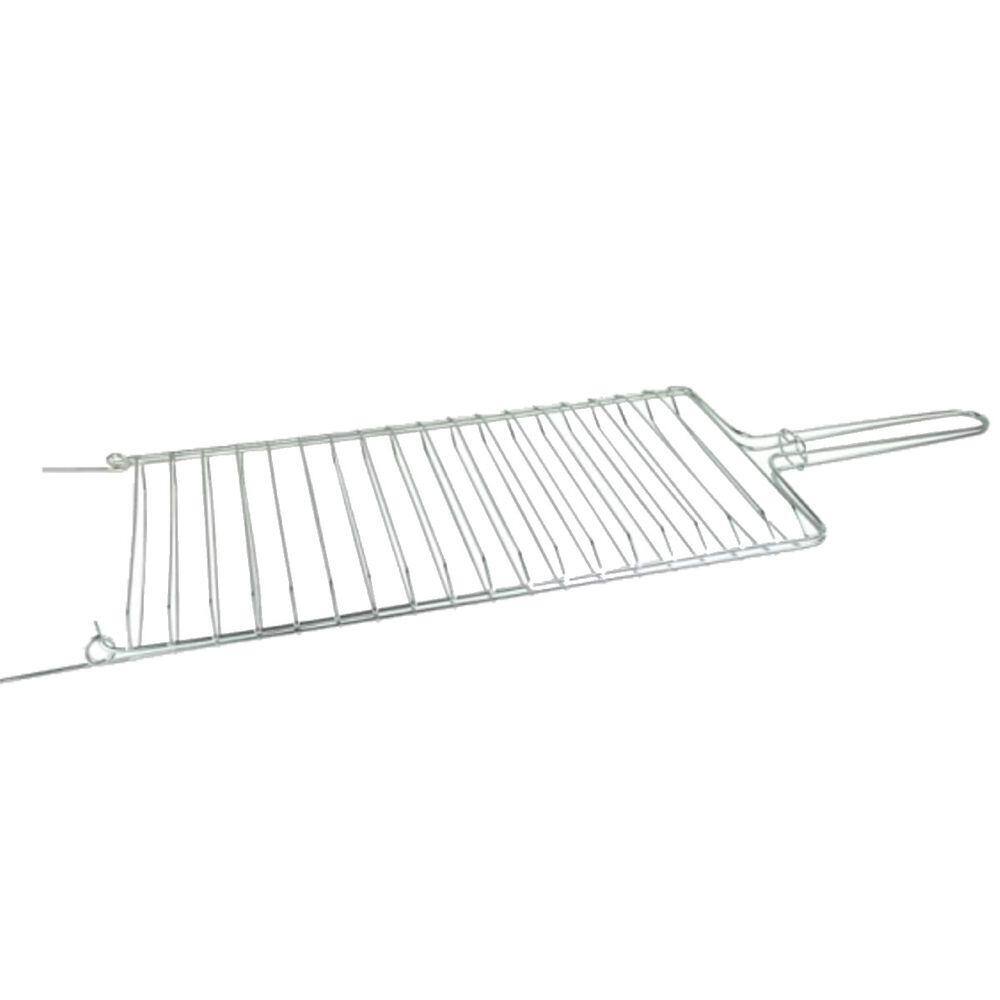 Grelha Dobrável Abaulada Para Churrasqueira 21x69 Cm