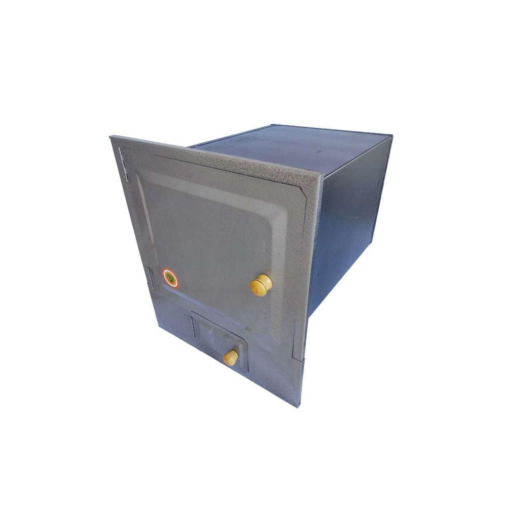 Forno De Chapa Galvanizada N°03 Com Cinzeiro 50x35x30cm