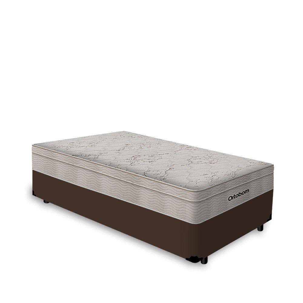Cama Box Solteiro + Colchão de Molas Ensacadas Ortobom AirTech SpringPocket 88cm