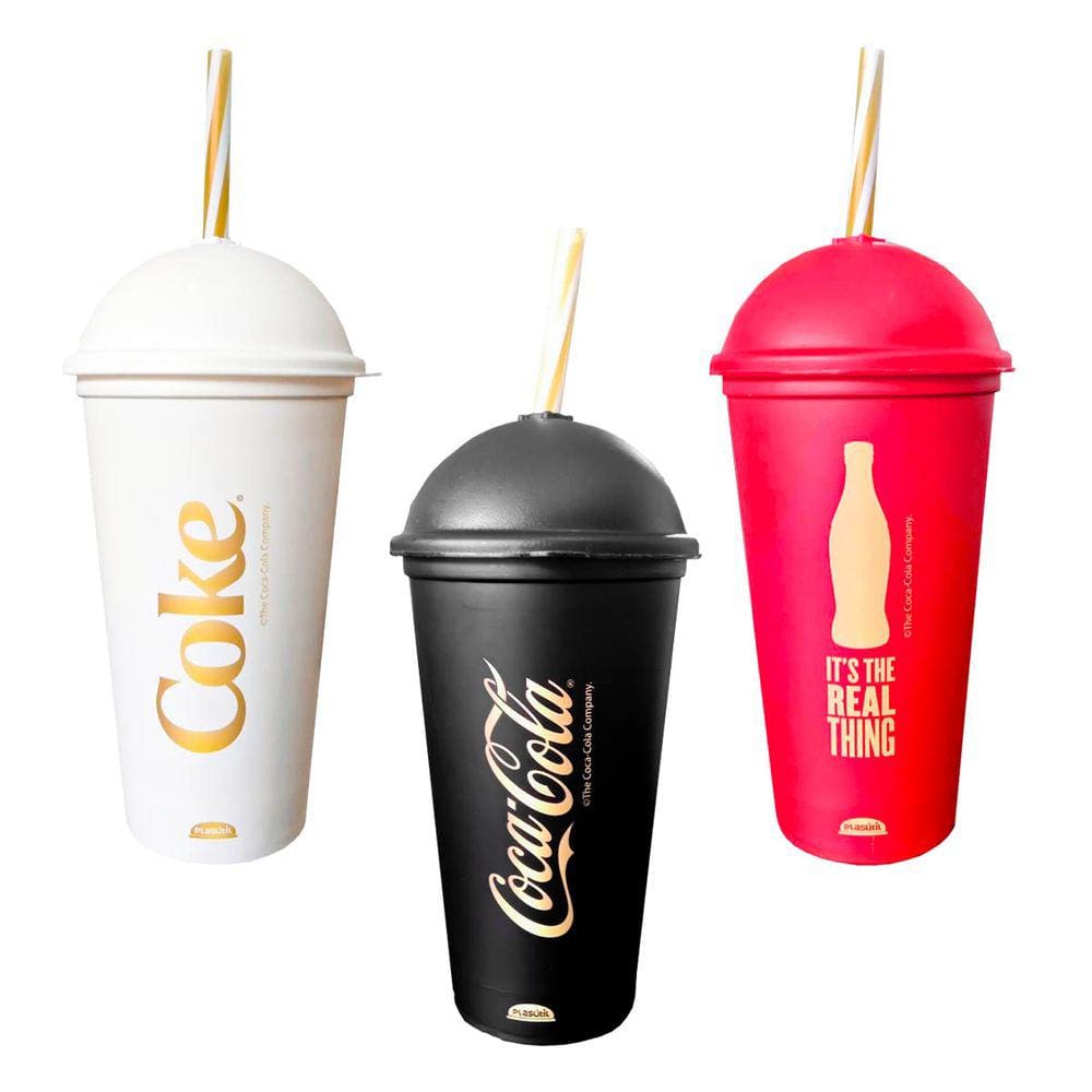 Copo com Canudo da Coca Cola Shake - 500ml