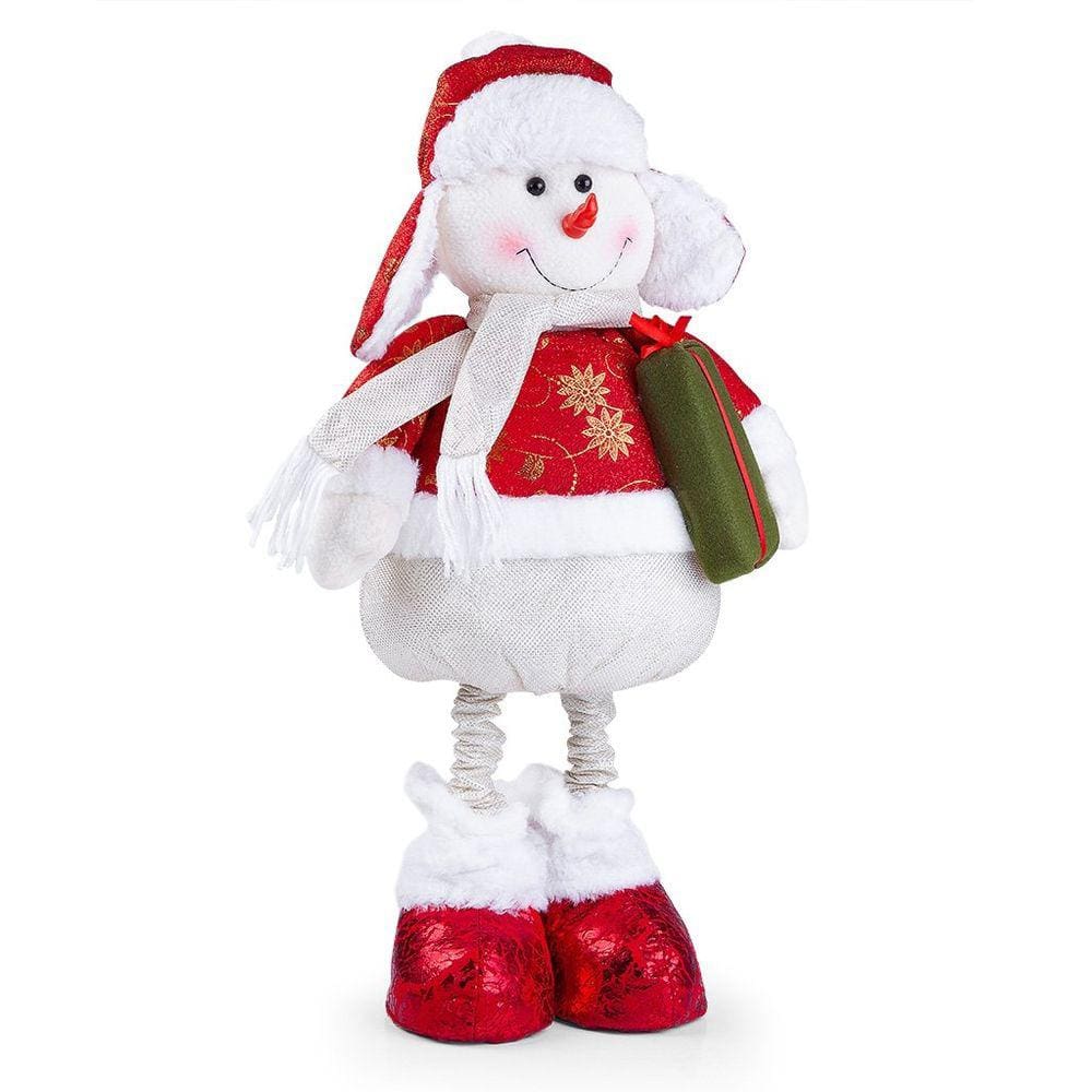 Boneco De Natal Decorativo Em Poliéster Brilho Com Ajuste De Altura 78cm Rena