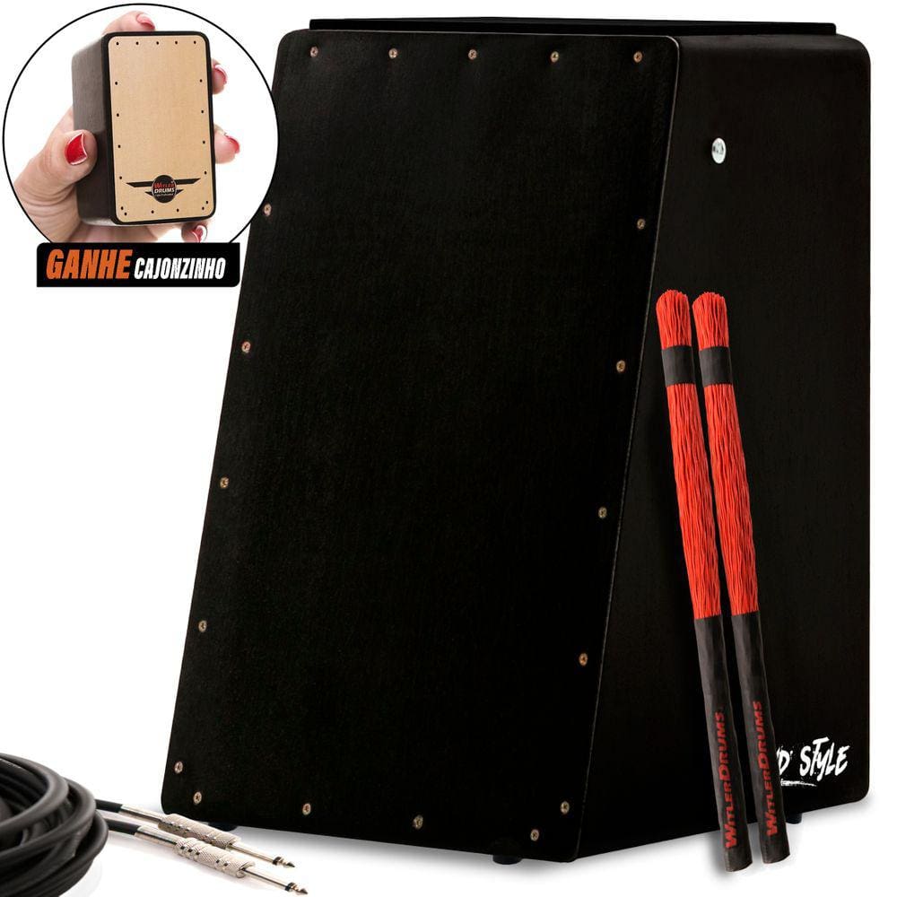 Cajón Wd Style Elétrico | Kit Acessórios | P | Preto - B