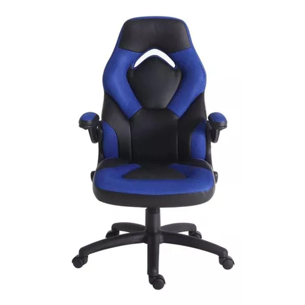 Cadeira Ultra Gamer Azul Poliéster 113-122x70x63cm Até 100kg