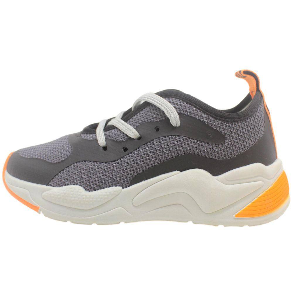 Tenis Infantil Masculino Kidy Preto Grafite