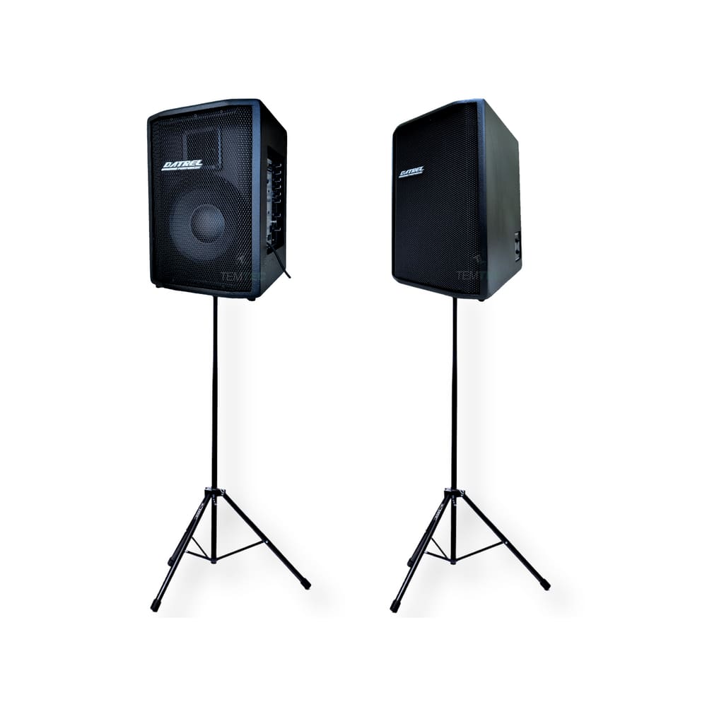 Kit Caixa Som Ativa Passiva 10P 400W E Tripé Datrel Bt Prof