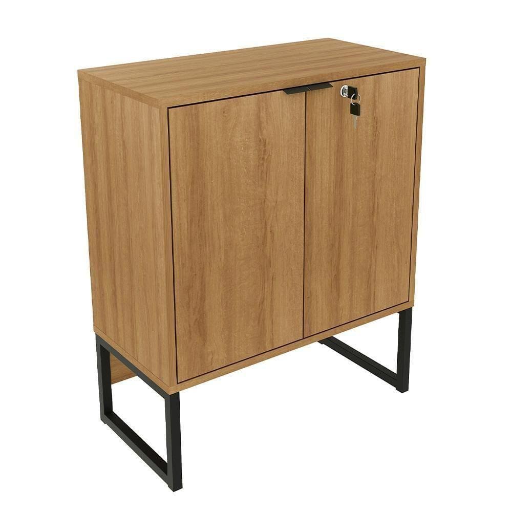 Balcão Escritório Chave Oliver Amêndoa Preto