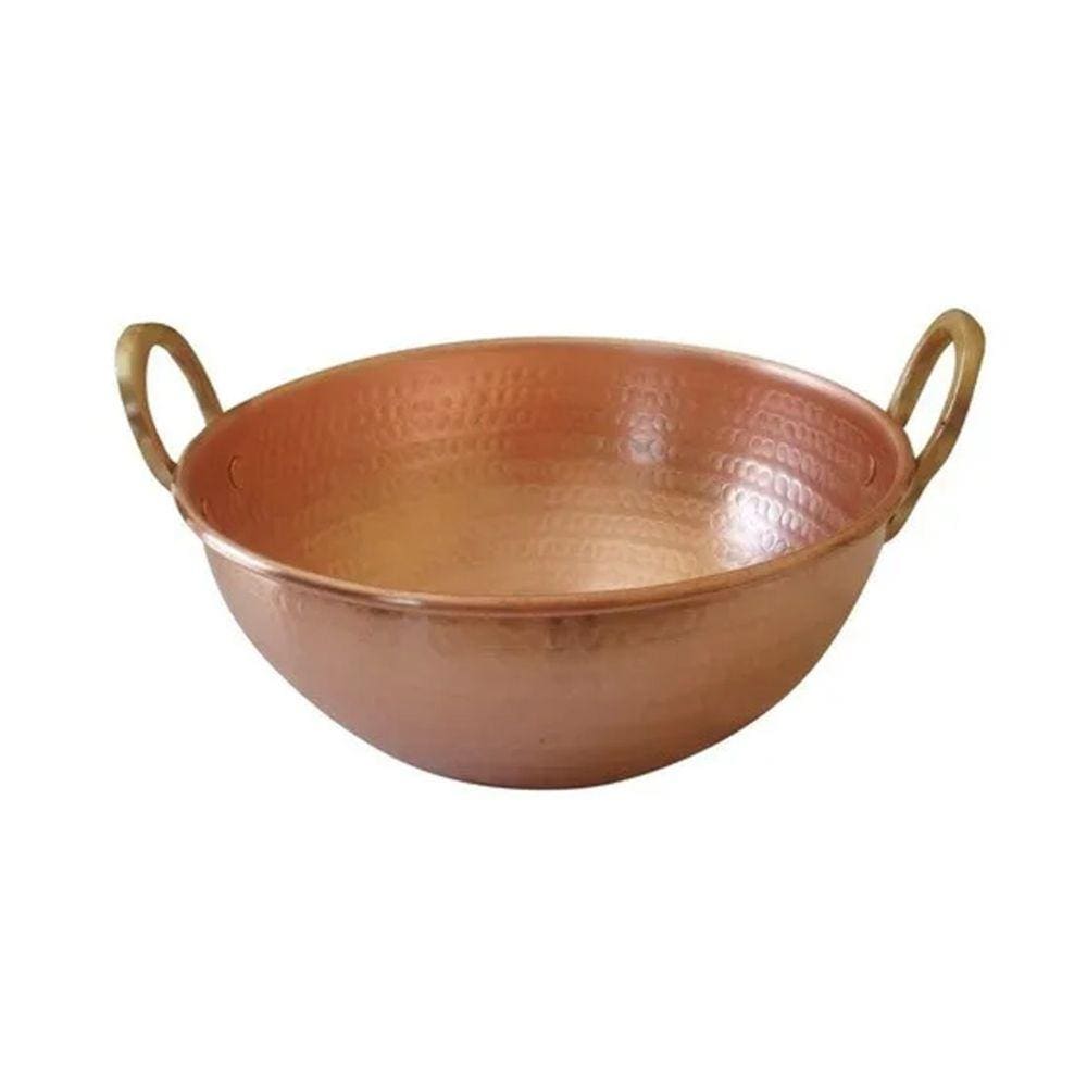 Tacho De Cobre Puro De 5 Litro 29cm Diâmetro