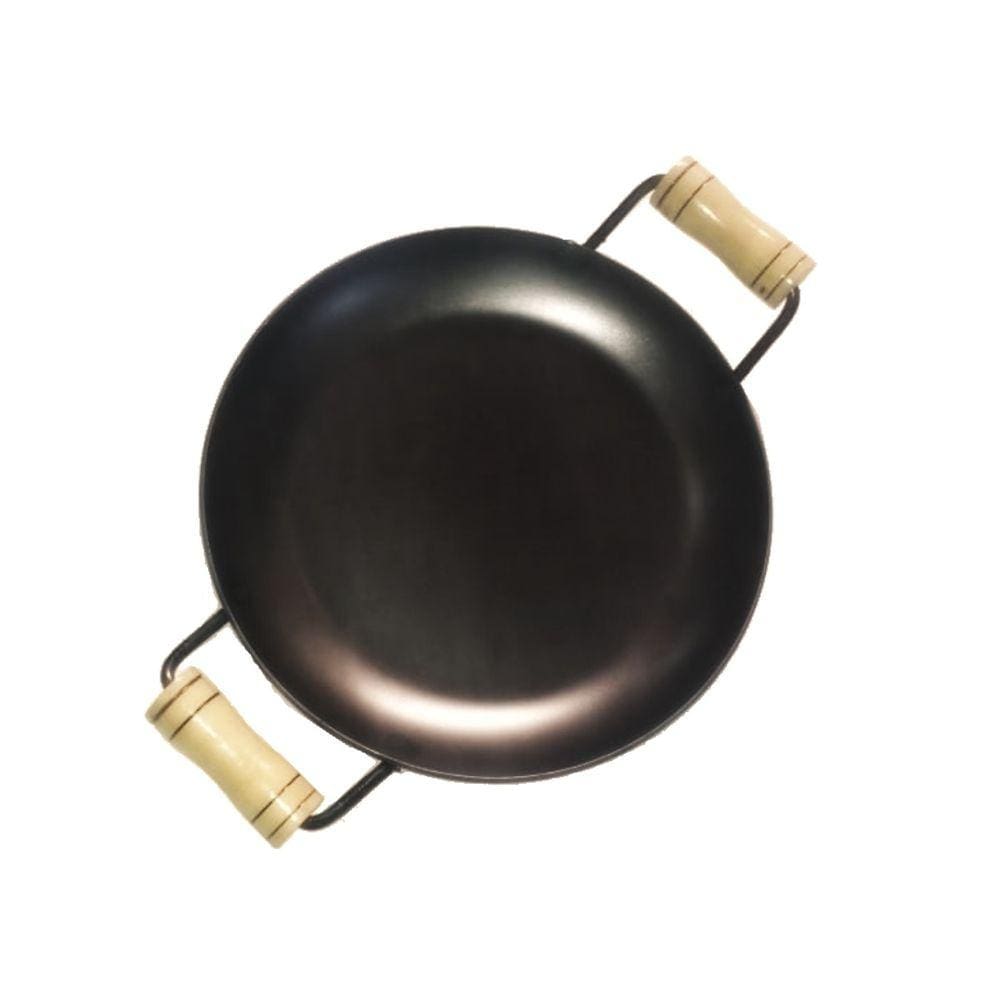 Chapa Disco Arado Chapa de Aço Alça Madeira 40cm
