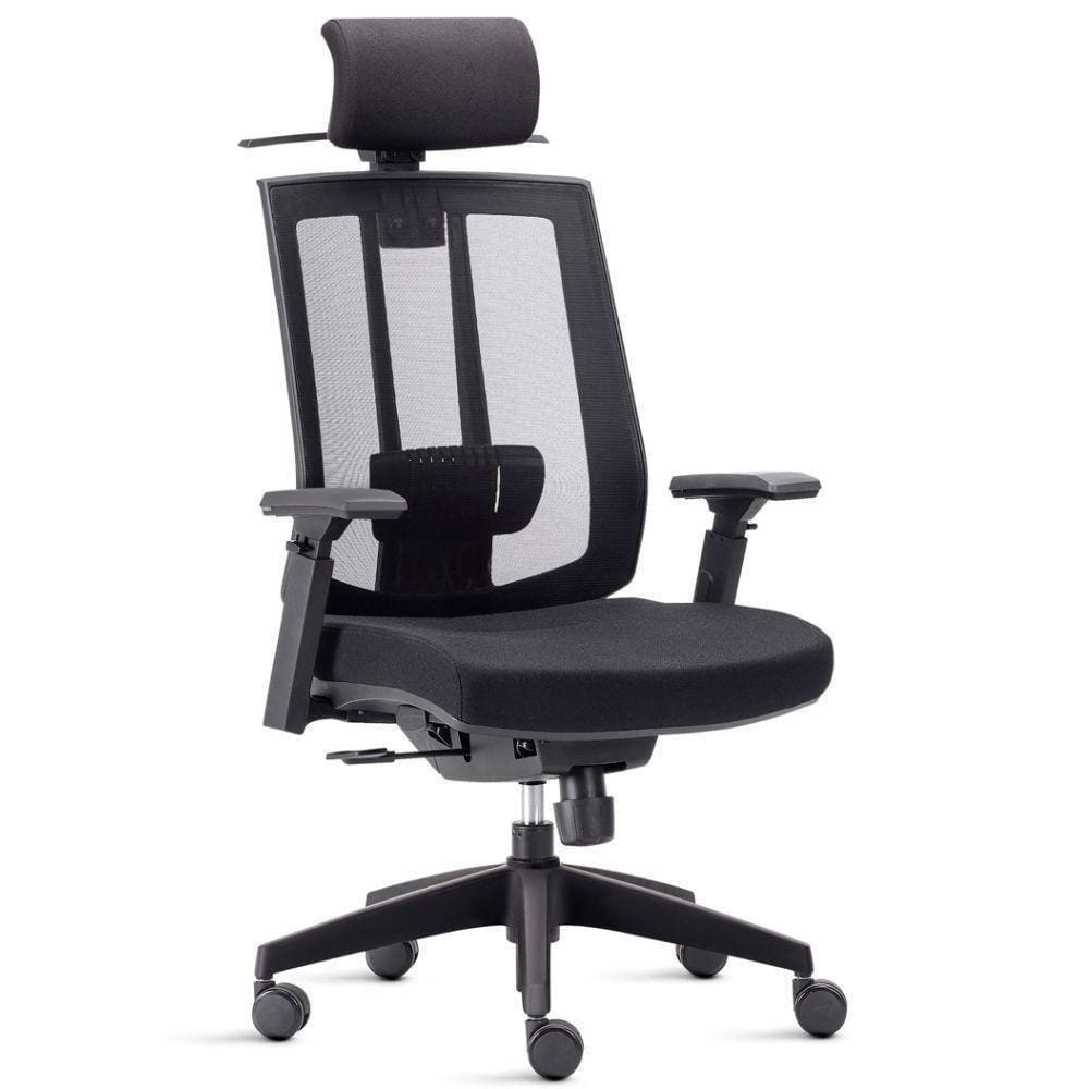 Cadeira De Escritório Presidente Executiva Song F02 Preto