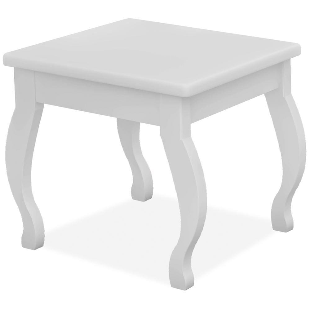 Banqueta Para Penteadeira Em Mdf 022034 Branco Lpa Branco