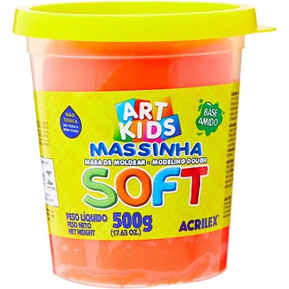 Soft Massa de Modelar, Vermelho, 500 g - Acrilex