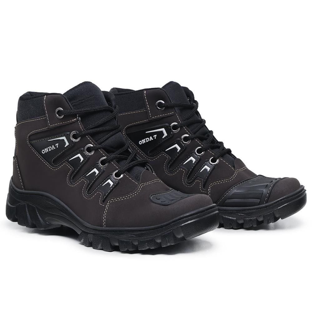 Bota Coturno Adventure Masculino Cadarço Cano Baixo Trilha